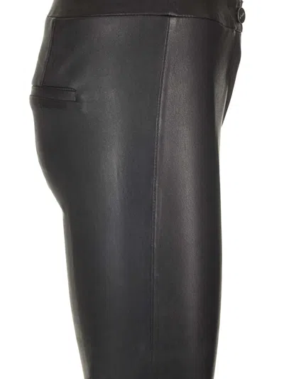 Shop Arma Izzy Leather Trousers In Black