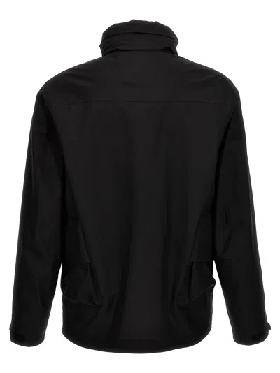 C.p. Company C.p.company Technical Fabric Jacket With Internal Removable Down Jacket In Black