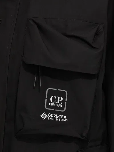 C.p. Company C.p.company Technical Fabric Jacket With Internal Removable Down Jacket In Black