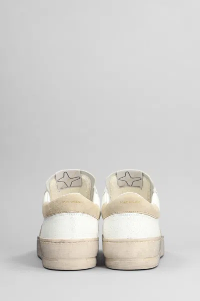 Shop Ama Brand Sneakers In White Suede And Leather