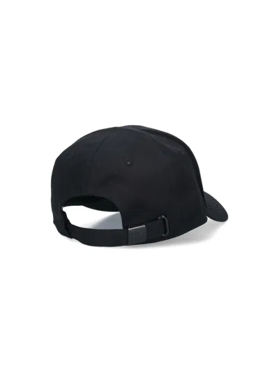Shop C.p. Company Gabardine Baseball Cap In Black