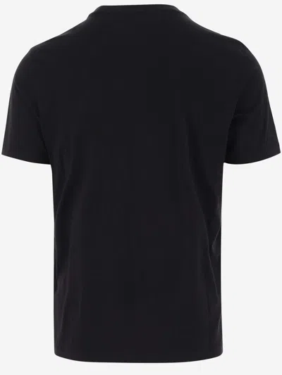 Shop C.p. Company Cotton T-shirt With Logo In Black