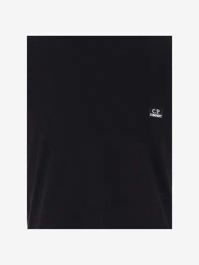 Shop C.p. Company Cotton T-shirt With Logo In Black