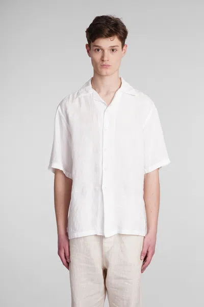 Shop Costumein Corfu Shirt In White Linen