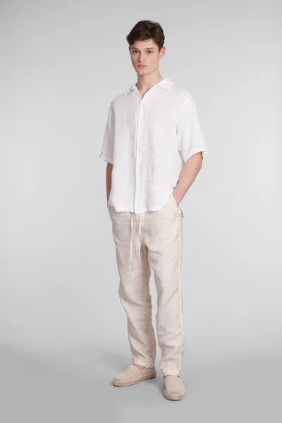 Shop Costumein Corfu Shirt In White Linen