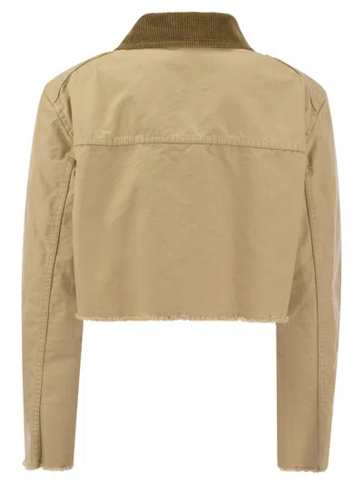 Shop Fay Gancini Cropped Jacket In /