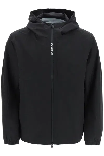 Shop Woolrich Pacific Two Layers Jacket In Black