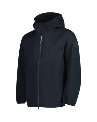 Shop Woolrich Pacific Two Layers Jacket In Melton Blue