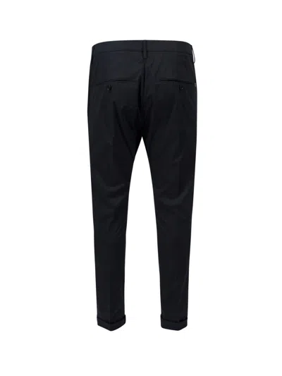 Shop Dondup Straight-leg Trousers In Nero