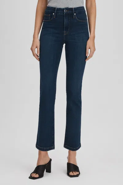 Shop Good American Blue  Slim Fit Cropped Jeans