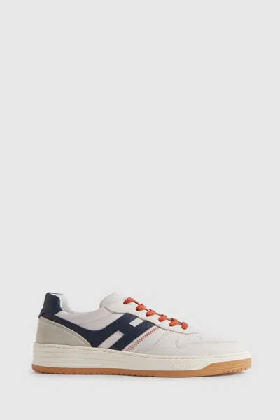 Shop Hogan Chunky Leather Trainers In White Multi