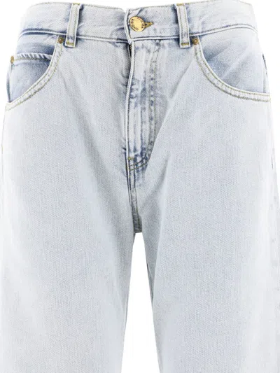 Shop Pinko "wanda" Jeans In Blue