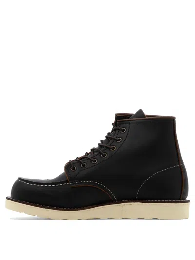 Shop Red Wing Shoes "classic Moc" Lace-up Boots In Black