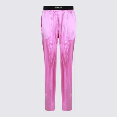 Shop Tom Ford Violet Silk Pants