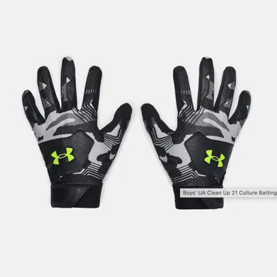 Shop Under Armour Clean Up 21-culture Batting Gloves In Black