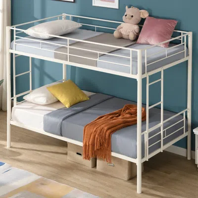 Shop Simplie Fun Twin Over Twin Metal Bunk Bed