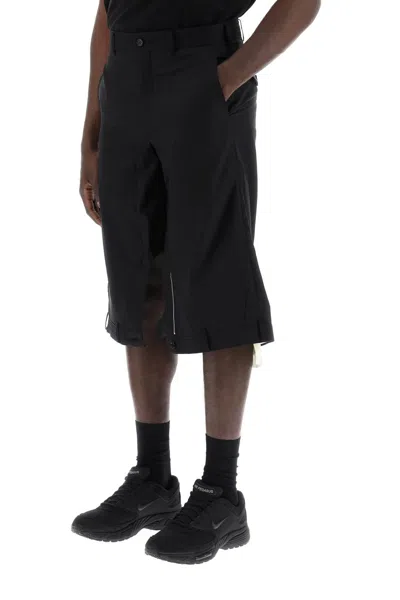 Shop Comme Des Garçons Homme Deux Upside Down Bermuda Shorts In Black