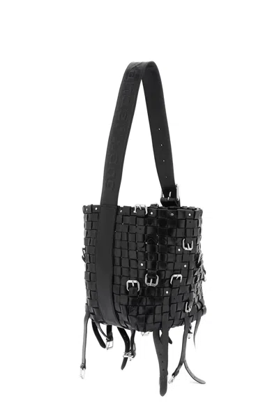 Shop Alexander Wang Hobo Lock Medium Handbag In Black