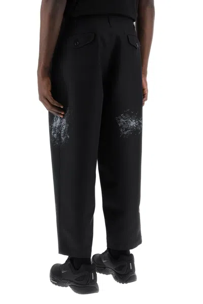 Shop Comme Des Garçons Shirt Technical Twill Trousers For Men In Black