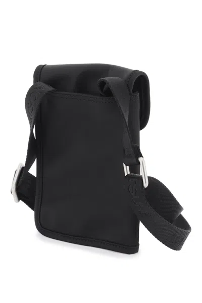Shop Maison Kitsuné Shoulder Bag The Traveller P In Black