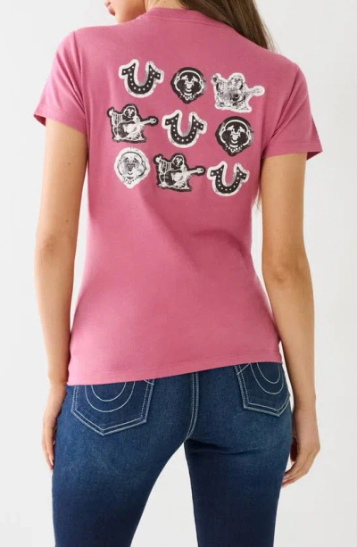 Shop True Religion Brand Jeans Stud Logo Graphic T-shirt In Malaga