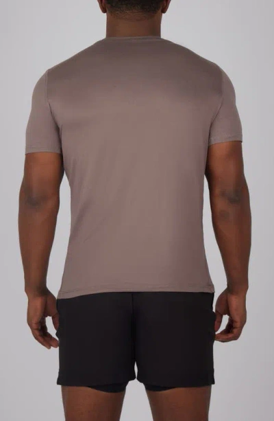 Shop 90 Degree By Reflex V-neck Short Sleeve T-shirt In Mocha