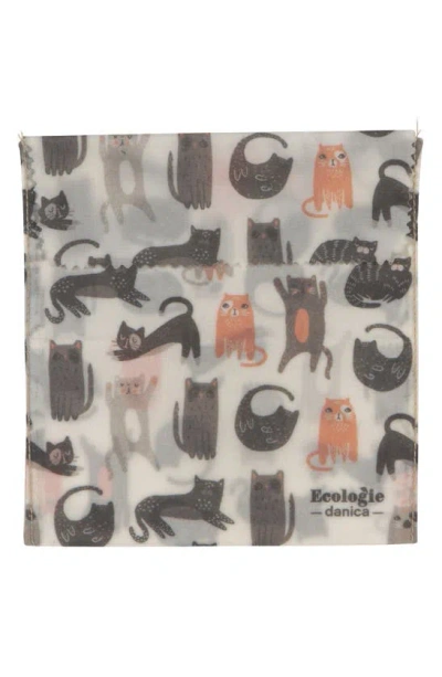 Shop Now Designs Set Of 2 Ecologie Beeswax Sandwich Bags In Cats