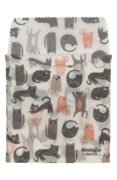 Shop Now Designs Set Of 2 Ecologie Beeswax Sandwich Bags In Cats