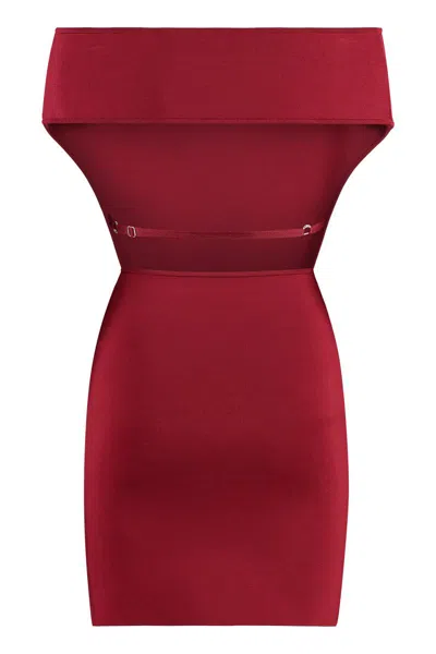 Jacquemus Red Les Sculptures 'la Robe Cubista' Minidress In Red