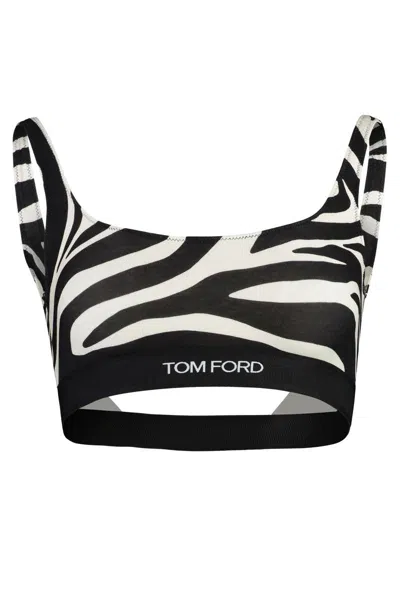 Shop Tom Ford Sports Bra In Animalier