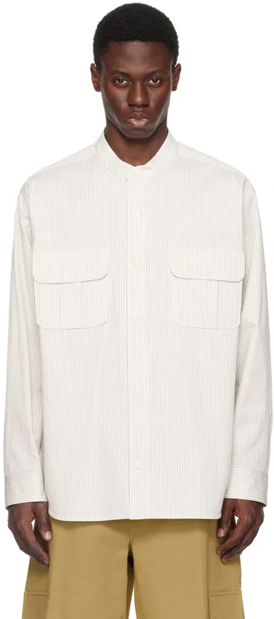 Shop Recto White Fabio Shirt In Ivory