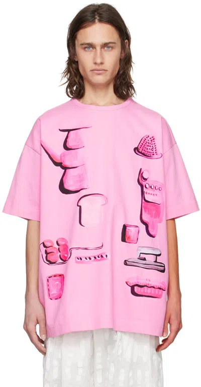Shop Toogood Pink 'the Bosun' T-shirt