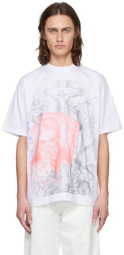 Shop 424 White Printed T-shirt