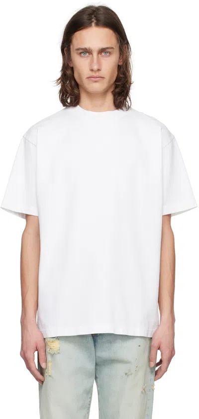 Shop 424 White Alias T-shirt In Panna
