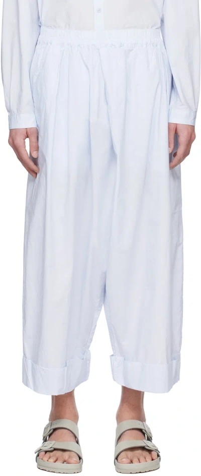 Shop Toogood Blue 'the Baker' Trousers In Porcelain