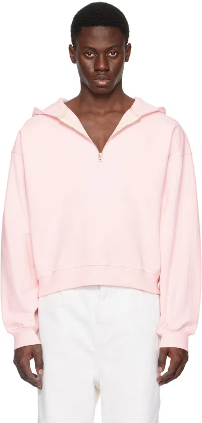 Shop Recto Pink Zip Hoodie In Ip Light Pink