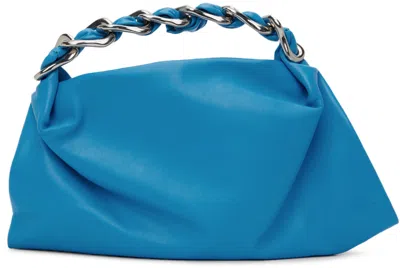 Shop Burberry Blue Small Swan Bag In Turqoise