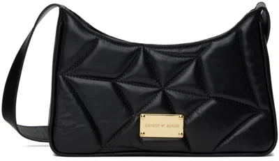 Shop Ernest W Baker Black Spider Shoulder Bag