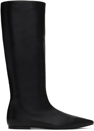 La Collection Black Magnolia Boots In Black