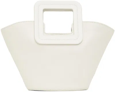 Shop Staud White Shirley Mini Bucket Bag In Papr Paper