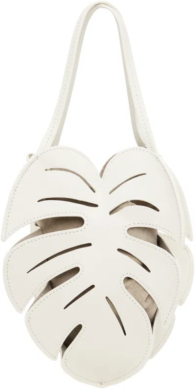 Shop Staud White Palm Bag In Papr Paper