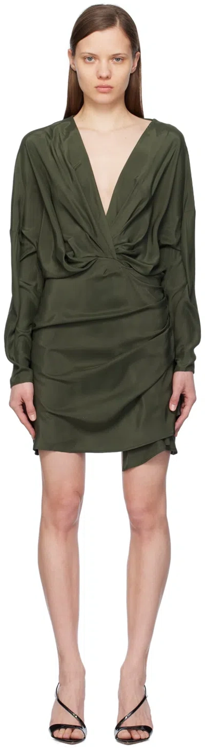 Shop Gauge81 Green Asuka Minidress In Camouflage