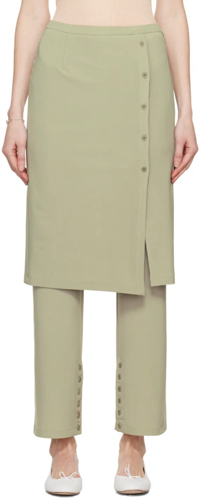 Shop Youth Beige Layered Trousers