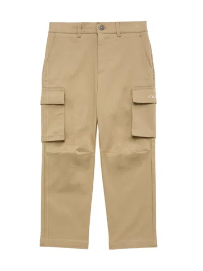 Shop Golden Goose Little Boy's & Boy's Journey Cotton Cargo Pants In Dark Trench Coat