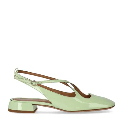 A.bocca Light Green Slingback Pump In Green