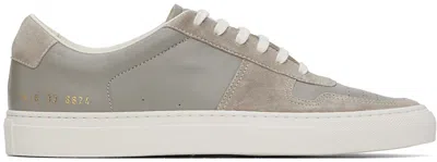 Shop Common Projects Taupe Bball Duo Sneakers In 3874 Warm Grey
