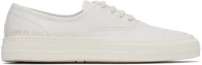 Shop Common Projects Off-white Four Hole Sneakers In 4102 Off White