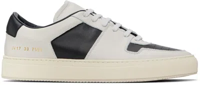 Shop Common Projects Black & Off-white Decades Sneakers In 7506 Black / White