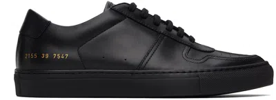 Shop Common Projects Black Bball Low Sneakers In 7547 Black
