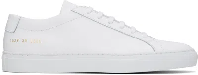 Shop Common Projects White Original Achilles Low Sneakers In 0506 White *